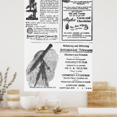 Vintage 1900er-Jahre-Zeitungsanzeigen Poster (Küche)