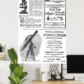 Vintage 1900er-Jahre-Zeitungsanzeigen Poster (Heimbüro)