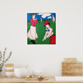 Vintage 1901-Golfaktura Poster (Küche)