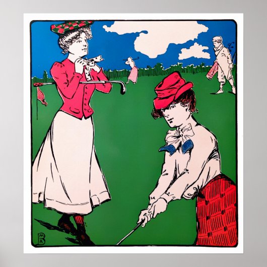 Vintage 1901-Golfaktura Poster (Vorne)