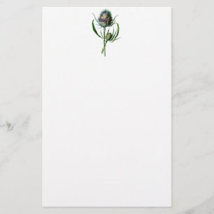 Vintage 1902 Scottish-Distel-Antiken-wilde Blume Briefpapier