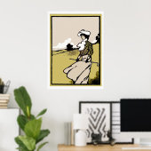 Vintage 1903-Golf-Printwerbung Poster (Heimbüro)