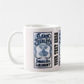 Vintage 1905 SchlangenölLiniment von Clark Stanley Kaffeetasse (Links)