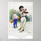 Vintage 1909 Golfurt Poster (Vorne)