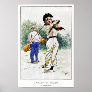 Vintage 1909 Golfurt Poster