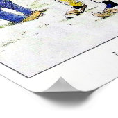 Vintage 1909 Golfurt Poster (Ecke)