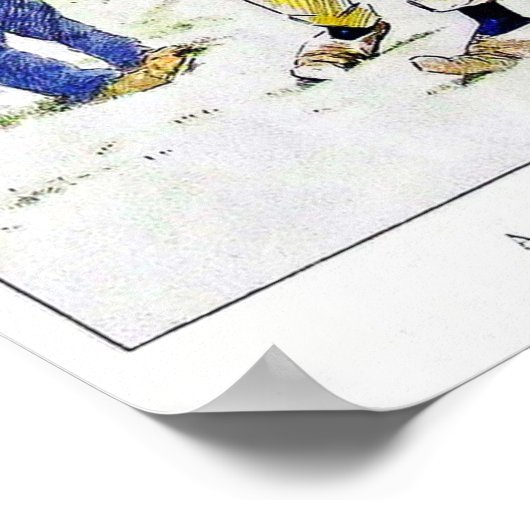 Vintage 1909 Golfurt Poster (Ecke)