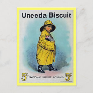 Vintage 1910-amerikanische Biscuit-Werbung Postkarte
