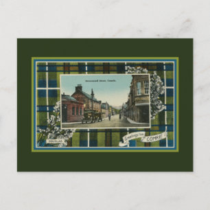 Vintage 1910er Douglas-Clan-Tartan Comrie Postkarte