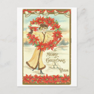 Vintage 1911, "Merry Christmas" Postcard Feiertagspostkarte