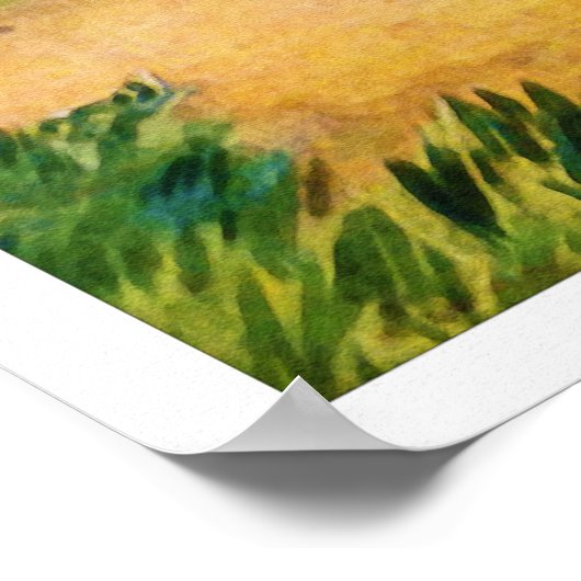 Vintage 1915-Golfdrucke Poster (Ecke)