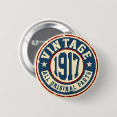 Vintage 1917 alle Vorlagen-Teile Button (Vorne & Hinten)