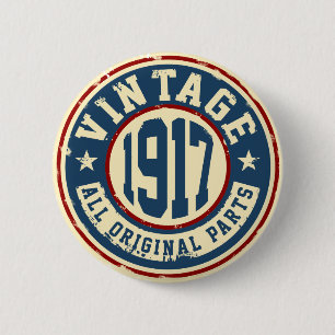 Vintage 1917 alle Vorlagen-Teile Button