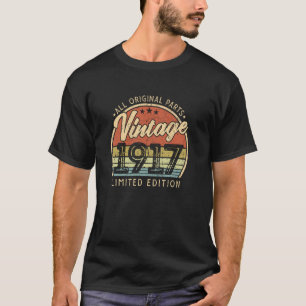 Vintage 1917 limitierte Auflage Retro Hergestellt  T-Shirt