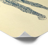 Vintage 1920 Adern Kunstdruckkunst Poster (Ecke)