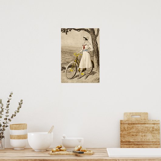 Vintage 1920er-Bikerwerbung Poster (Küche)