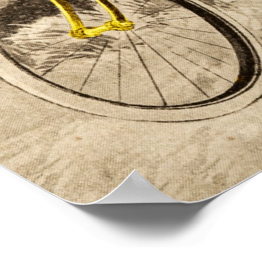 Vintage 1920er-Bikerwerbung Poster (Ecke)