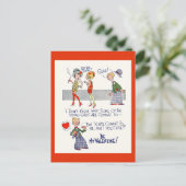 Vintage 1920er Flapper Valentine Postkarte (Stehend Vorderseite)