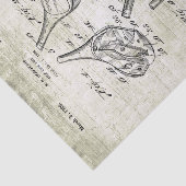 Vintage 1920er Golf Club Patentabbildung Seidenpapier (Ausschnitt)
