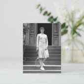 Vintage 1920er-Women's Tennis Fashion Postkarte (Stehend Vorderseite)