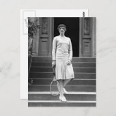 Vintage 1920er-Women's Tennis Fashion Postkarte (Vorne/Hinten)
