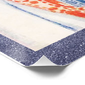 Vintage 1920's Art Deco Lady Poster. Poster (Ecke)