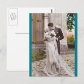 Vintage 1920s Bride and Groom Photo Postcard Postkarte (Vorne/Hinten)