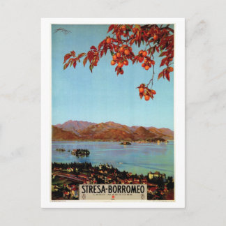 Vintage 1920s Lago Maggiore Stresa Italien Reise Postkarte