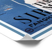 Vintage 1920s Sirmione Italian travel ad Poster (Ecke)