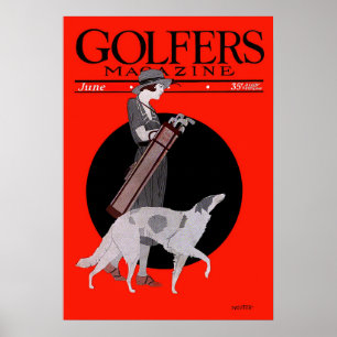 Vintage 1922 Golf Print Poster