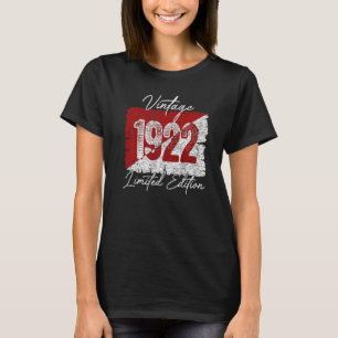 Vintage 1922 limitierte Auflage 101 Jahre alte 101 T-Shirt