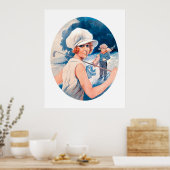 Vintage 1925-Golfdrucke Poster (Küche)