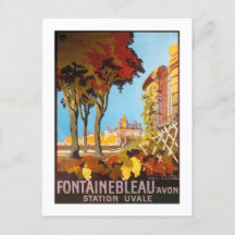 Vintage 1926 Fontainbleau Avon, Bahnhof Uvale Post