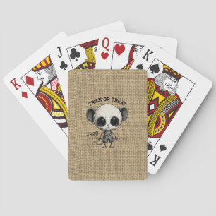 Vintage 1928 Gruselige Maus Jute Halloween Spielka Spielkarten