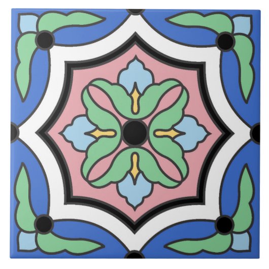 Vintage 1930er Catalina Island Wrigley Tile Fliese (Vorderseite)