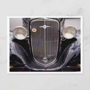 Vintage 1930er Chevy Classic Grill Fotografie Postkarte