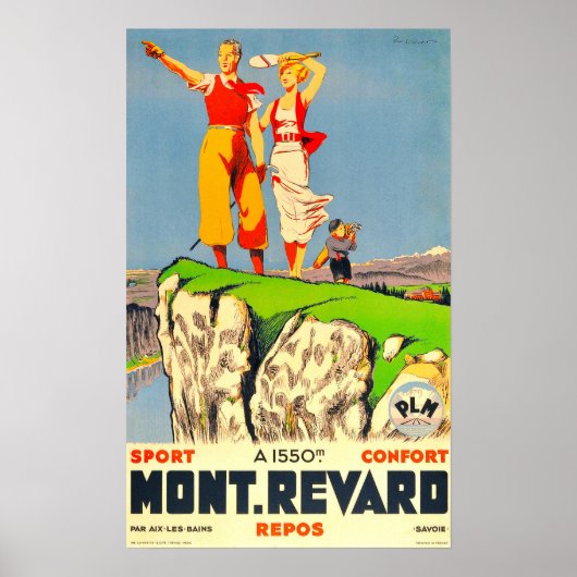 Vintage 1930er Jahre Poster (Vorne)