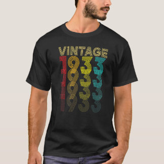 Vintage 1933  89 Jahre alte Männer und Frauen 89.  T-Shirt