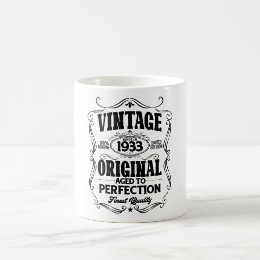 Vintage 1933 aged to perfection kaffeetasse (Mittel)