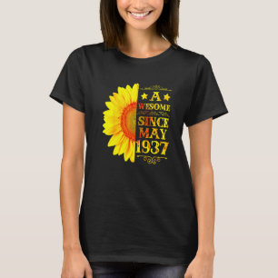 Vintage 1937 85 Jahre alt Mai 85. Sonnenschein Ge T-Shirt