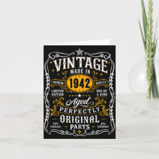 Vintage 1942 85 Jahre 85. Geburtstagsgeschenke für Karte