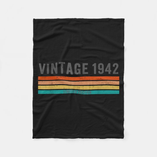 Vintage 1942 Limited Edition - 83rd Birthday Gift Fleecedecke (Vorderseite)