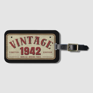 Vintage 1942 Limitierte Auflage Alle Originalteile Gepäckanhänger