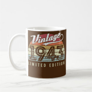 Vintage 1943 limitierte Auflage 79 Jahre alt 79. Kaffeetasse