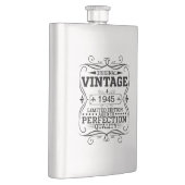 Vintage 1945 80th Birthday Aged To Perfection Flachmann (Rechts)