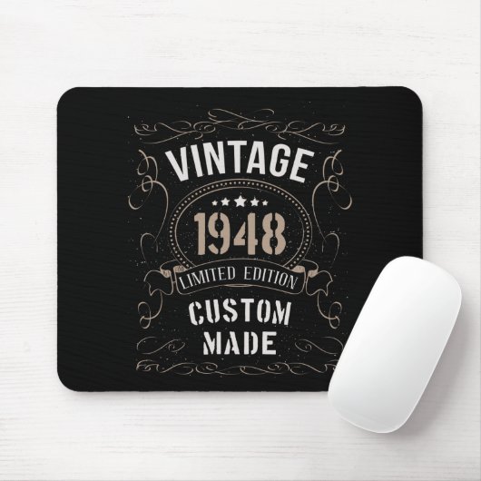 Vintage 1948 Limitierte Auflage Maßgeschneidert Mousepad (Mit Mouse)