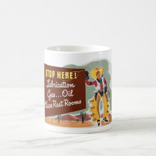 VINTAGE 1949 ÖL GAS AUTO WERBUNG! KAFFEE KAFFEETASSE