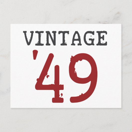 Vintage 1949 postkarte (Vorderseite)