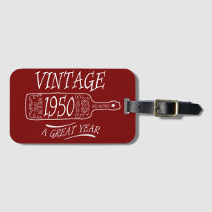 Vintage 1950 Ein Großartiges Jahr Gepäckanhänger