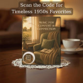 Vintage 1950er Musiktherapie-QR-Code Fotoplatte